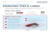 Drawing Magnetic Field Lines - National MagLab · Magnets have two poles; the ﬁ eld lines spread out from the north pole and circle back around to the south pole. In this activity,