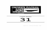CAPE DORY 31 · CHAPTER 13 RIGGING INSTRUCTIONS ... It was written as a guide for owners of Cape Dorys specifically ... Cape Dory with your hull number ...