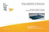 Ubee DDW262.G Subscriber User Guide · Ubee DDW262.G Wireless Cable Modem and Router Subscriber User Guide • September 2011 1 1 Introduction Welcome to the Ubee family of …