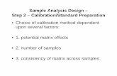 Sample Analysis Design – Step 2 – …asimonet/ENGV60500/Lecture_8_10_11_2011.pdfSample Analysis Design – Step 2 – Calibration/Standard Preparation • EXTERNAL CALIBRATION: