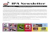 IPA Newsletter - IPA Polkas · IPA Newsletter September ... September 3 with Polish Happy Hour Buffalo at the ... 9:00pm—10:00pm Tony Blazonczyk’s New Phaze