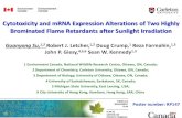 Cytotoxicity and mRNA Expression Alterations of Two …s New/SETAC Vancouver 2014... · Cytotoxicity and mRNA Expression Alterations of Two Highly Brominated Flame Retardants after