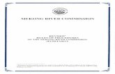 MEKONG RIVER COMMISSION · The present Rules of Procedures of the Mekong River Commission Secretariat (MRCS) have been reviewed and revised by the Joint Committee (JC) of the