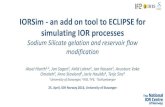 IORSim - an add on tool to ECLIPSE for simulating IOR …€¦ ·  · 2016-06-23Eclipse Reservoir simulator ... Reservoir pH SO4 Model Constant Temp SO4 Model Temp Gradients. Run