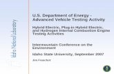 U.S. Department of Energy - Advanced Vehicle …. Department of Energy - Advanced Vehicle Testing Activity Hybrid Electric, Plug-in Hybrid Electric, and Hydrogen Internal Combustion