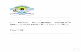 Sol Plaatje Municipality: Integrated Development Plan ... 2017 - 2022.… · 1 Sol Plaatje Municipality: Integrated Development Plan - IDP (2017 – 2022) Final IDP