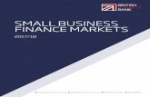 SMALL BUSINESS FINANCE MARKETS - British … · 31 1.4 INTERNATIONAL COMPARISONS OF SMALL BUSINESS FINANCE MARKETS 38 PART B: ... fund managers have in raising new funds which