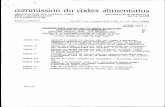 commission du codex alimentarius - fao.org · HARMONISATION LIGUISTIQUE DE DETAILS NON TECHNIQUES Annexe III Annexe rir Annexe V Annexe VI Annexe VII Annexe VIII Annexe IX Annexe