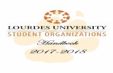 Lourdes – Student Organization Handbook · Running Effective Meetings ... helpdesk@lourdes.edu . 7 Lourdes ... Lourdes – Student Organization Handbook 2017-2018