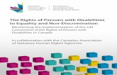 The Rights of Persons with Disabilities to Equality and ... · The rights of persons with disabilities in Canada ... Human Rights Tribunal of Ontario ... Introduction The United Nations
