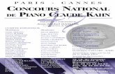 PARIS - CANNES DE CONCOURS PIANO CLAUDE 7 …€¦ · Xmas Boogie - The Boogie Woogie Piano - édit. Lemoine 26973 HL Le Clown - Les plaisirs de la musique - Vol. 1B - édit. Lemoine