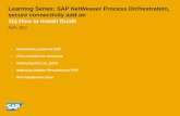 Learning Series: SAP NetWeaver Process Orchestration ... · April, 2012 Learning Series: SAP NetWeaver Process Orchestration, secure connectivity add-on 1b) How to Install Guide Download