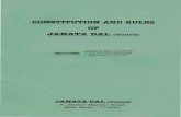 CONSTITUTION AND RULES OP - Election Commission of …eci.nic.in/eci_main/mis-Political_Parties/Constitution_of_Political... · CONSTITUTION AND RULES OP JANATA DAL (united) JANATA