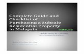 Complete Guide and Checklist of Purchasing a Subsale ... · Purchasing a Subsale Residential Property ... (Sales and Purchase Agreement) ... Complete Guide and Checklist of Purchasing