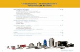 Ultrasonic Transducers Technical Notes - Material … Gages/uttechnotes.pdf · Ultrasonic Transducers Technical Notes ... approximately 90% of the shear wave velocity of the material