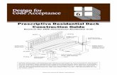 Prescriptive Residential Deck Construction Guide€¦ ·  · 2016-02-01on the international residential code (irc) ... 6 joist-to-beam ... prescriptive residential deck construction