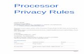 Processor Privacy Rules - Philips · installation, calibration, training, maintenance, decommissioning) to facilitate continued and ... Philips shall promptly notify the Business