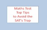 Maths Test Top Tips to Avoid the SAT's Trap · Maths Test Top Tips ... If it looks easy, there could be a SATS TRAP This question has 2 steps. It is 15 right across ... Tip - Graph