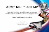ARM Mali™-450 MP · 2009 2010 2011 2012 2013 . 7 ... Mali-450 MP reduces memory bandwidth and lowers power ... •DS-5™ Toolchain & Streaming Performance Analyzer . 20