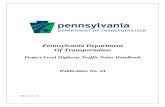 Pennsylvania Department Of Transportation 24.pdfFHWA Report Number FHWA-HP-06-015 “FHWA Highway Construction Noise Handbook,” August 2006FHWA Traffic Noise Model Version 2.5 User’s