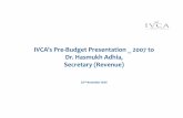 IVCA’s Pre-Budget Presentation 2007 to Dr. HasmukhAdhia, …ivca.in/rep/2016/IVCAPre_Budget_Presentation_2017_RevSec.pdf · IVCA’s Pre-Budget Presentation _ 2007 to Dr. HasmukhAdhia,