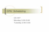 CPU scheduling - IIT Bombay · Requirements of CPU Scheduling CPU and IO cycles Short vs. long tasks Real Time vs. non-real time tasks Preemption vs. no preemption Priorities of tasks