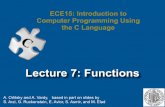 Lecture 7: Functions - University of California, San Diegoeceweb.ucsd.edu/courses/ECE15/FA_2015/lectures/lecture7.pdf · Lecture 7: Functions A. Orlitsky and A. Vardy, based in part