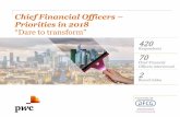Chief Financial Officers Priorities in 2018 “Dare to … Survey Chief Financial Officers –Priorities in 2018 Editorial 2/2 5 Looking for agility and transversality Agility is the