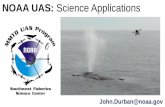 NOAA UAS: Science Applications the Magazine Sciencelnsider ... ACQUIRED UNDER NATIONAL MARINE FISHERIES SERVICE PERMIT 17355-01 AND NOAA CuSS G FLIGHT AUTHORIZATION 2015-ES*¥4-NOAA…