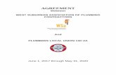 AGREEMENT - Welcome to Plumbers Local 130€¦ · agreement . between . west suburban association of plumbing contractors . and. plumbers local union 130 ua . june 1, 2017 through
