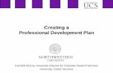 Creating a Professional Development Plan - GSA · Creating a Professional Development Plan ... –What is important to you in a future career? ... Slide 1 Author: B. Bishop