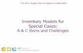 Inventory Models for Special Cases - edXMITx+CTL.SC1x_1+2T2015+type@asset...Inventory Models for Special Cases: ... Fast moving but cheap (large D small c " Q>1) ! ... (2005), Matching