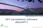 SPT Correlations Software (NovoSPT) - Novo Tech … to correlate SPT blow counts to geotechnical soil properties: Physical properties Mechanical properties Bearing capacity Settlement