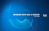WORKING WITH SAS & HADOOP · WORKING WITH SAS & HADOOP ... • Review of the “FROM, IN & WITHIN” Hadoop integration patterns • Deployment ... HDFSHOST=DEFAULT To connect to