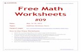 Free Math Worksheets from Classroom Professor Free … · Time: Score: Rainbow Facts: 4 [ A ] Licensed for unlimited copying by original purchaser only.