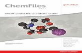 MIDA-protected Boronate Esters - Sigma-Aldrich · The MIDA-protected boronate esters are easily handled, indefinitely bench-top stable under air, ... Preparation of trans-(2-bromovinyl)