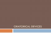 Oratorical Devices - informns.k12.mn.us DEVICES . Allusions . Allusions ... Cacophony Use of harsh ...