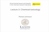 Lecture 3: Chemical toxicology - Lunds universitet Courses/Riskkursen...Lecture 3: Chemical toxicology normal spider web normal spider web spider treated with marijuana O OH H normal