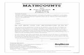 MATHCOUNTS - tarantamath [licensed for non-commercial S2018-04-272012 State Competition Sprint Round Problems 1â€“30 Total Correct Scorerâ€™s Initials Copyright MATHCOUNTS,