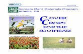 Cover Crops for the Southeast - Home | NRCS Crops for the Southeast 5 INTRODUCTION The USDA-Natural Resources Conservation Service (NRCS) Plant Materials Centers in the Southeast and