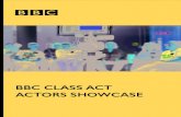 BBC CLASS ACT ACTORS SHOWCASEdownloads.bbc.co.uk/diversity/pdf/BBC-Class-Act-Showcase.pdf · Teeline, Shorthand, British Sign Language (BSL), ... Vocal Lessons with Award-Winning