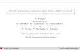 INPOP planetary ephemeridesÊ: from 2003 to 2015fejoz/Colloques/Ad2015/Talks/... · tugraz INPOP planetary ephemerides: from 2003 to 2015 A. Fienga1 with the contribution of : H.