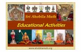 Ahobila Muth Oriental High School Chennai, TN, India  • Students were taught modern subjects ... • Panchang – events of the month