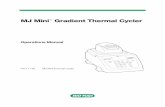 MJ Mini Gradient Thermal Cycler - VTP UP€¦ · MJ Mini Gradient Thermal Cycler Operations Manual iv Explanation of Symbols CAUTION: Risk of Danger! Wherever this symbol appears,