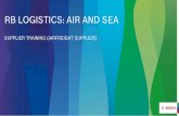 RB LOGISTICS: AIR AND SEA - Bosch Globalpurchasing.bosch.com/media/en/de/cp_documents/training_document... · Load Pre-Carriage Load Main-Carriage Load On-Carriage ... Securing of