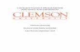 Clemson University Environmental Safety and Health … · Clemson University Environmental Safety and Health ... procedures related to group lockout/tagout, ... Procedures Template