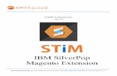 STiM User Manual v0.1 - swarminglabs.com · Magento Extension once configured, ... • Capability to configure the events and event data crons. ... Installing and Configuring the