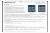 HART MULTIFUNCTION PROCESS CALIBRATOR - … Multifunction calibrator 26 and... · HART MULTIFUNCTION PROCESS CALIBRATOR ... — The meter employs panel calibration technique, ...