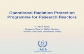 Operational Radiation Protection Programme for … · IAEA International Atomic Energy Agency Operational Radiation Protection Programme for Research Reactors H. Abou Yehia Research