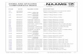 SHIMS AND SPACERS - NAAMS Standards · J-1 Shims and Spacers Components Index J-1.1 ASH1, ... METRIC DIMENSIONAL TOLERANCES UNLESS OTHERWISE SPECIFIED: 0 …